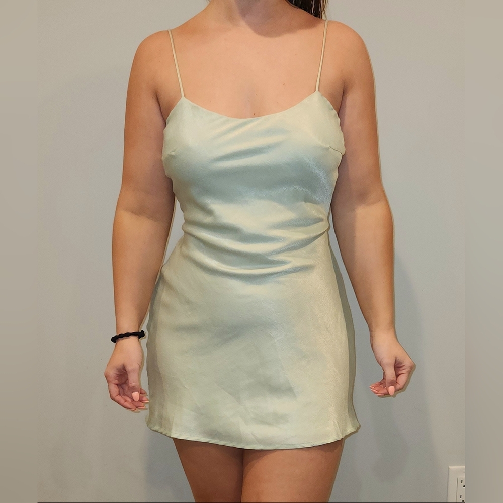Mint Green Slip Dress